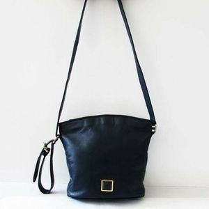 Vintage Anne Klein Leather Corssbody Shoulder Bag